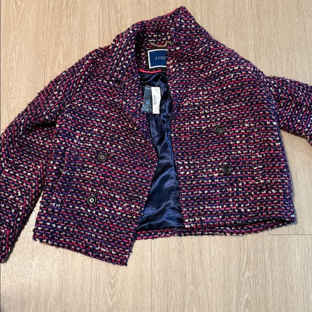 NEW J.CREW ITALIAN TWEED NELLA GORI JACKET